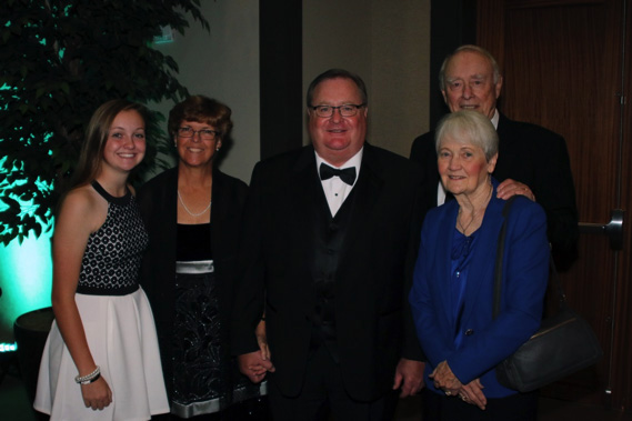 Bruce Hagenau was joined by his family for this special recognition
